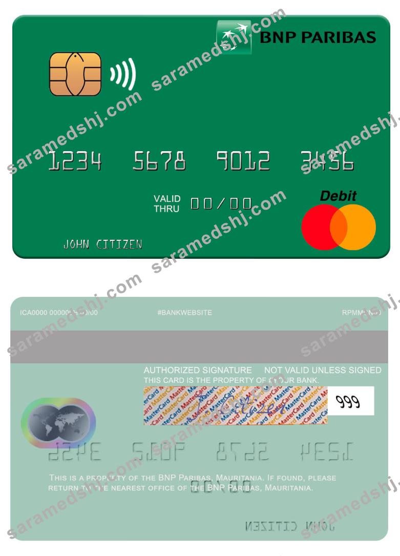 Mauritania BNP Paribas mastercard